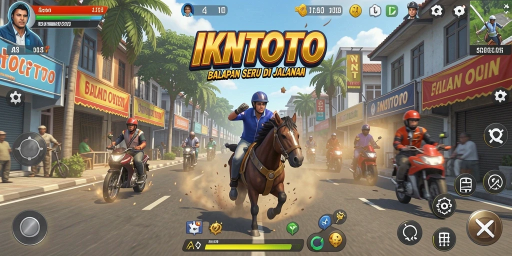 Gameplay balapan seru di IKNTOTO dengan grafis yang menakjubkan.