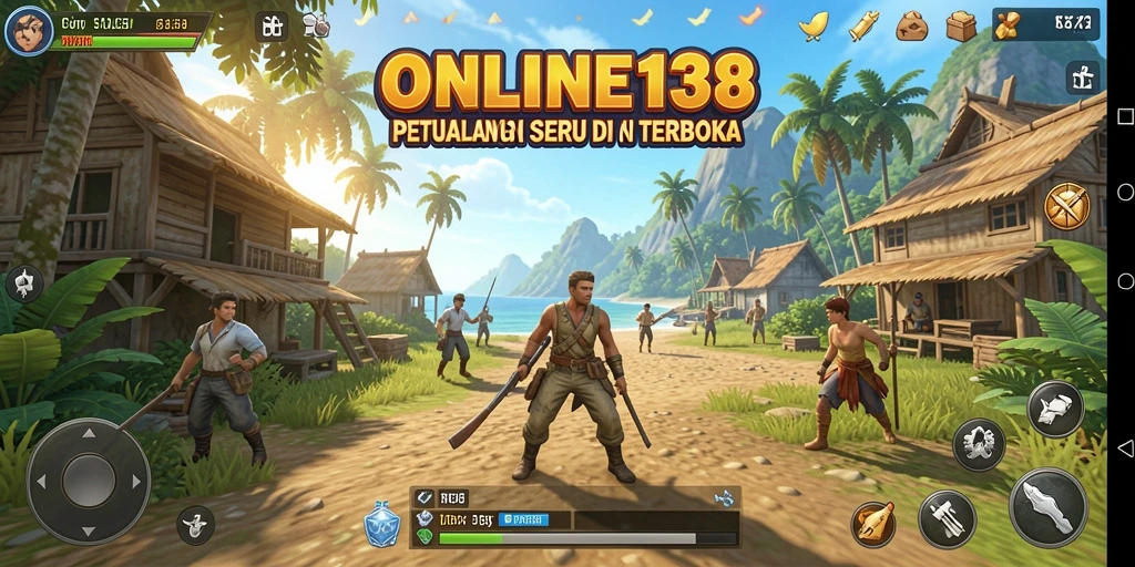 Tampilan gameplay seru di dunia terbuka dengan karakter yang beragam.