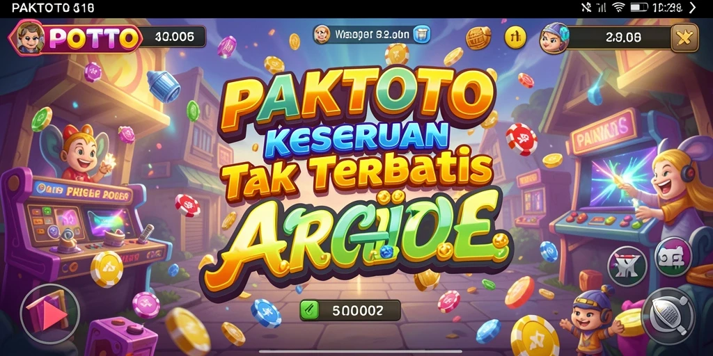 Tangkapan layar PAKTOTO menampilkan aksi seru dalam permainan Arcade.