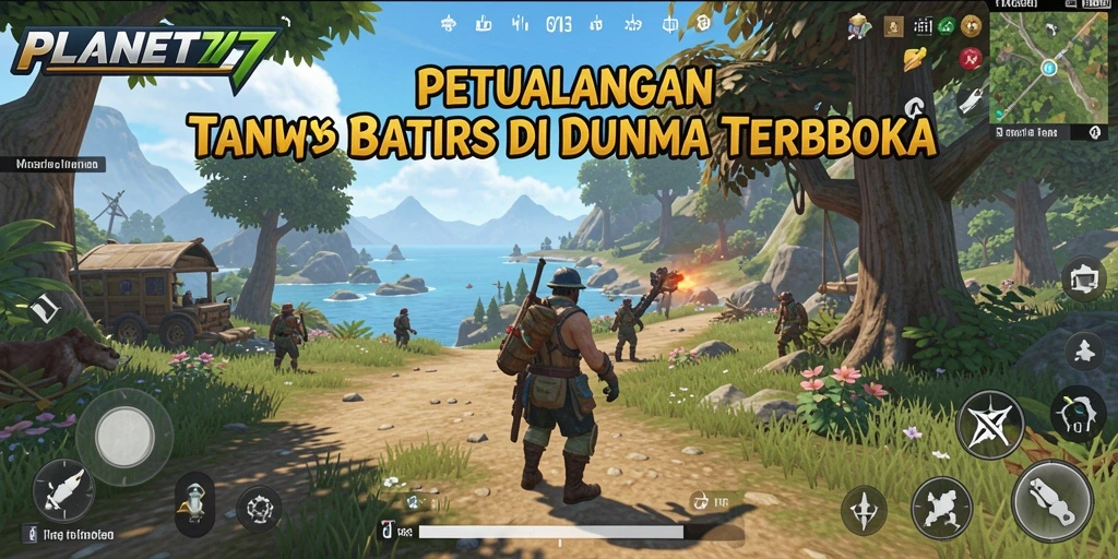 Tampilan aksi mendebarkan dalam gameplay dunia terbuka