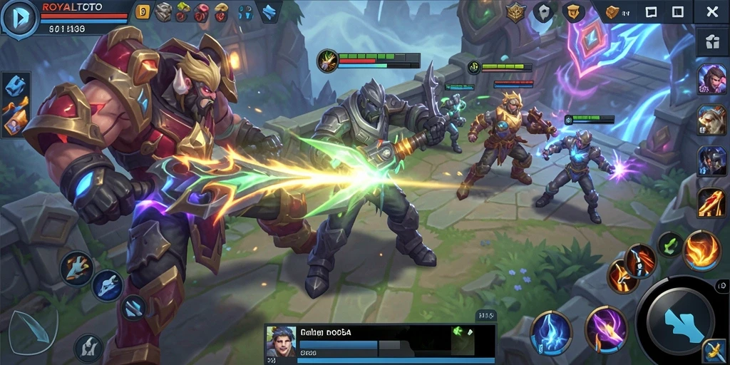 Tampilan gameplay ROYALTOTO yang intens dan mengasyikkan.