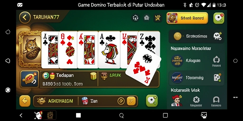 Screenshot gameplay TARUHAN77 yang seru dan menarik.
